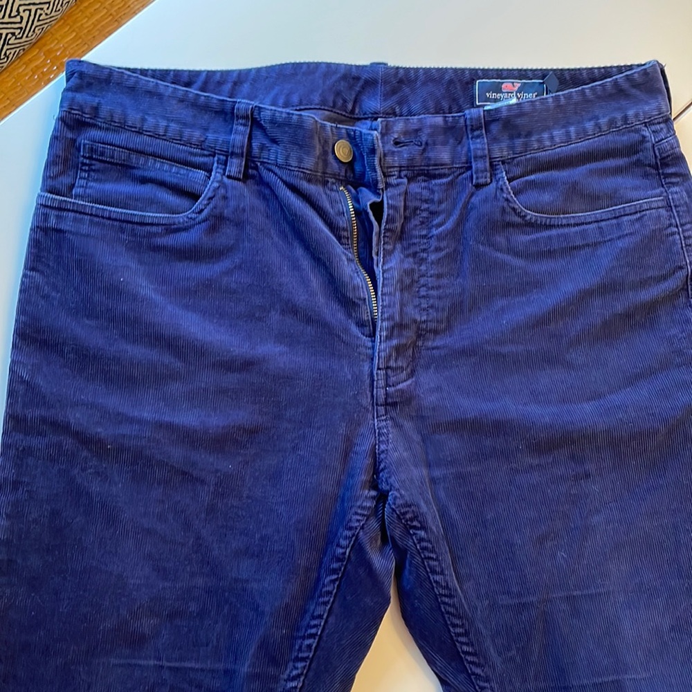 Vineyard Vines Blue 5 pocket Corduroy Pants